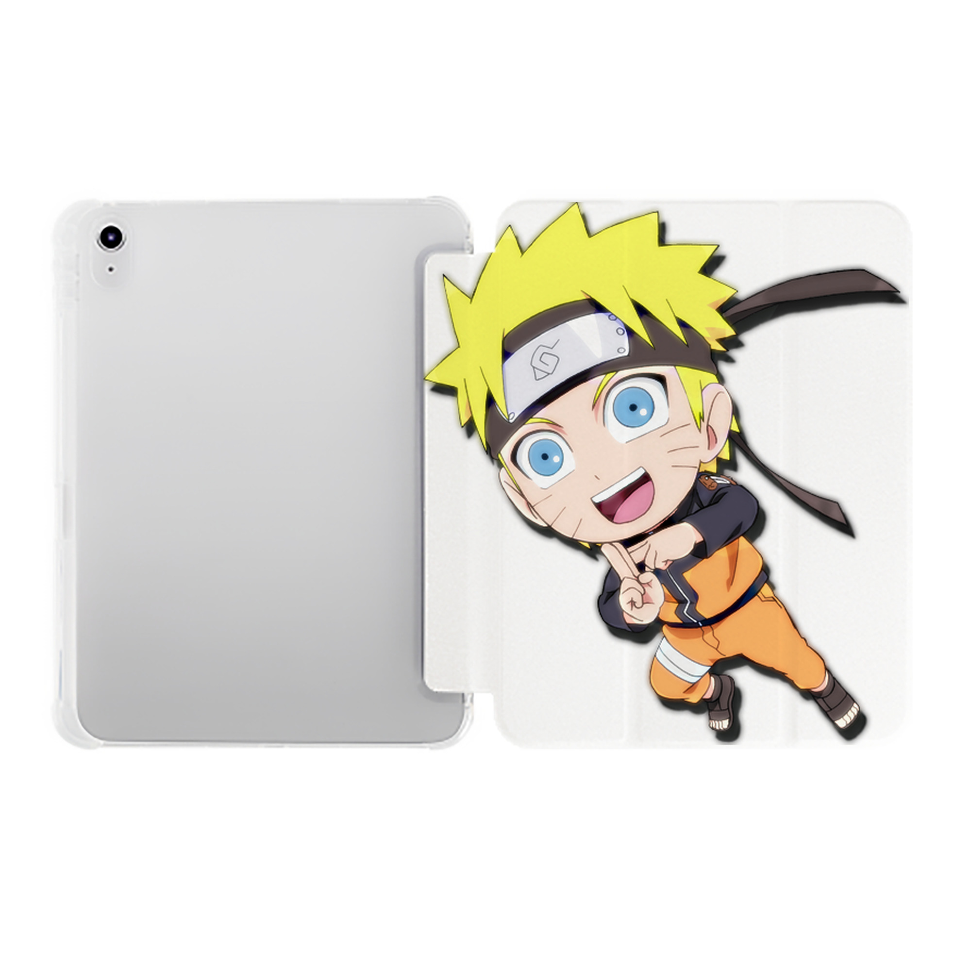 （画像用） NARUTO -ナルト- うずまき ナルト Uzumaki Naruto IPad ケース ペン収納付き 三つ折りスタンド PUレザー×シリコン 対応機種9.5/10.5/10.9インチ